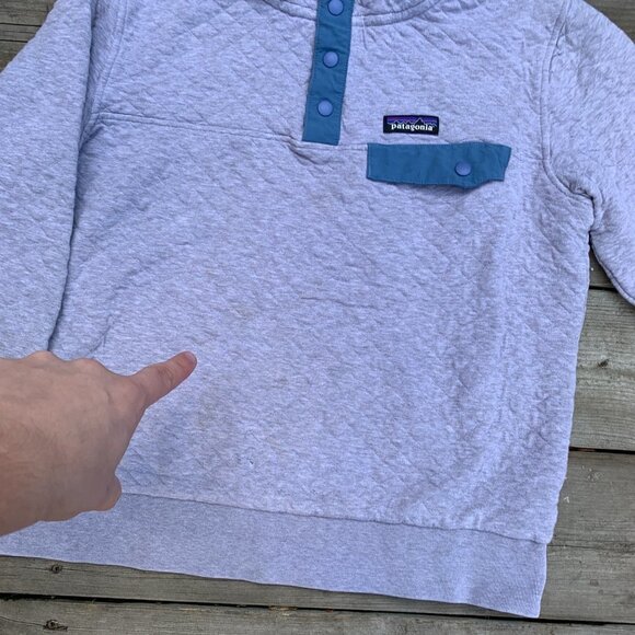 Patagonia Organic Cotton Quilt Snap T Pullover Jacket Sweater Small - Picture 6 of 14